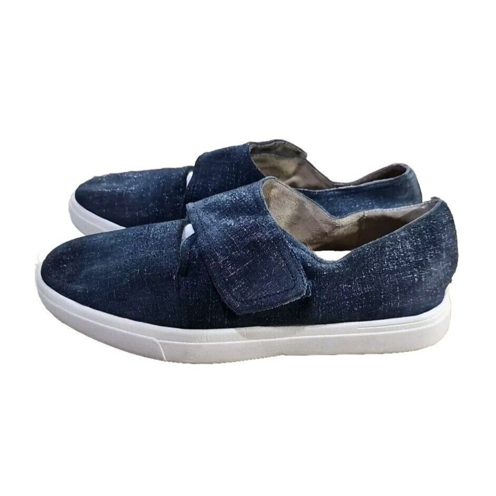 Vaneli Sport Oberon‎ Shoes Walking Women Sz 10 Slip On Sneakers Canvas Blue  U20